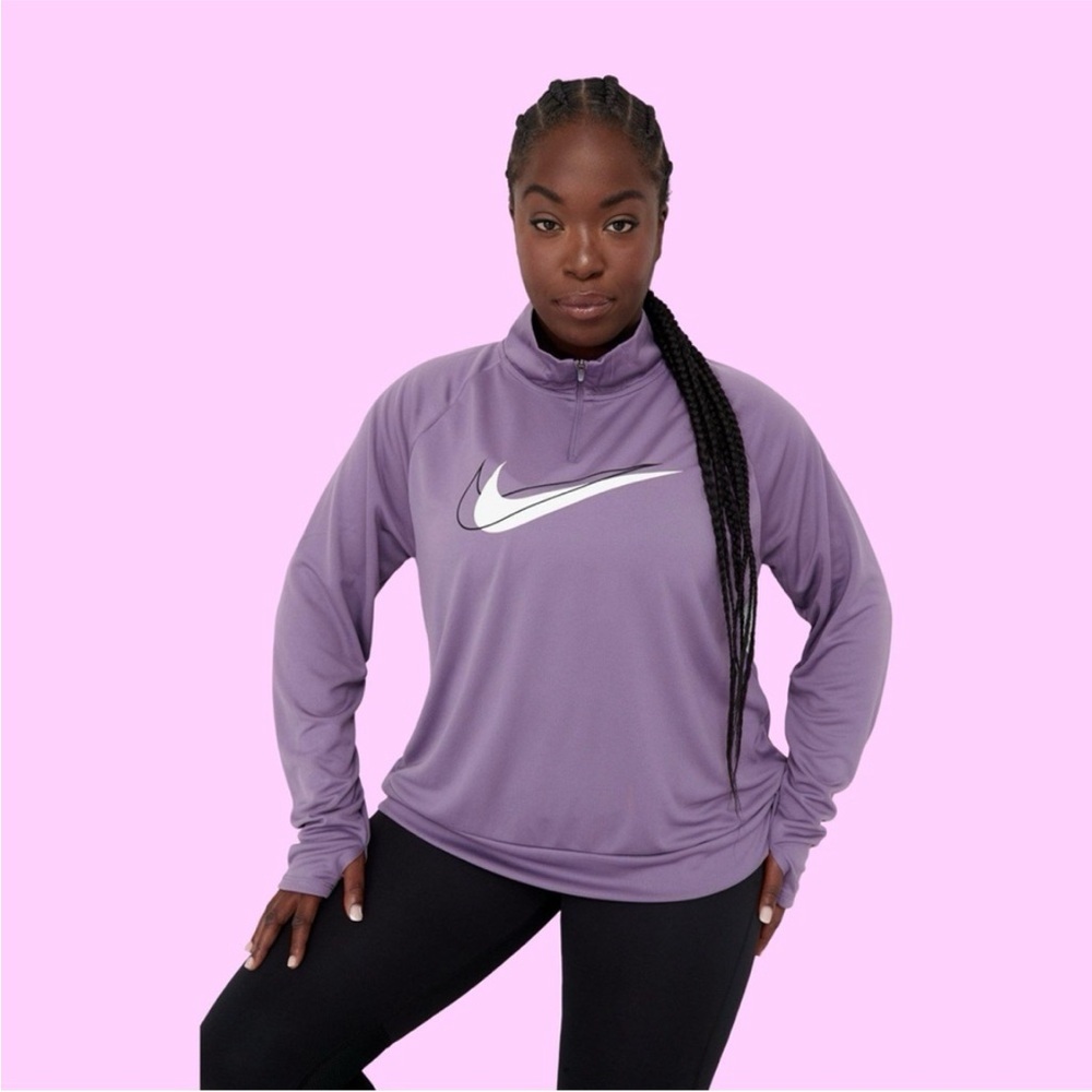 NEW NIKE Dri-FIT quarter zip sweatshirt with sleeve thumb holes - Size XL